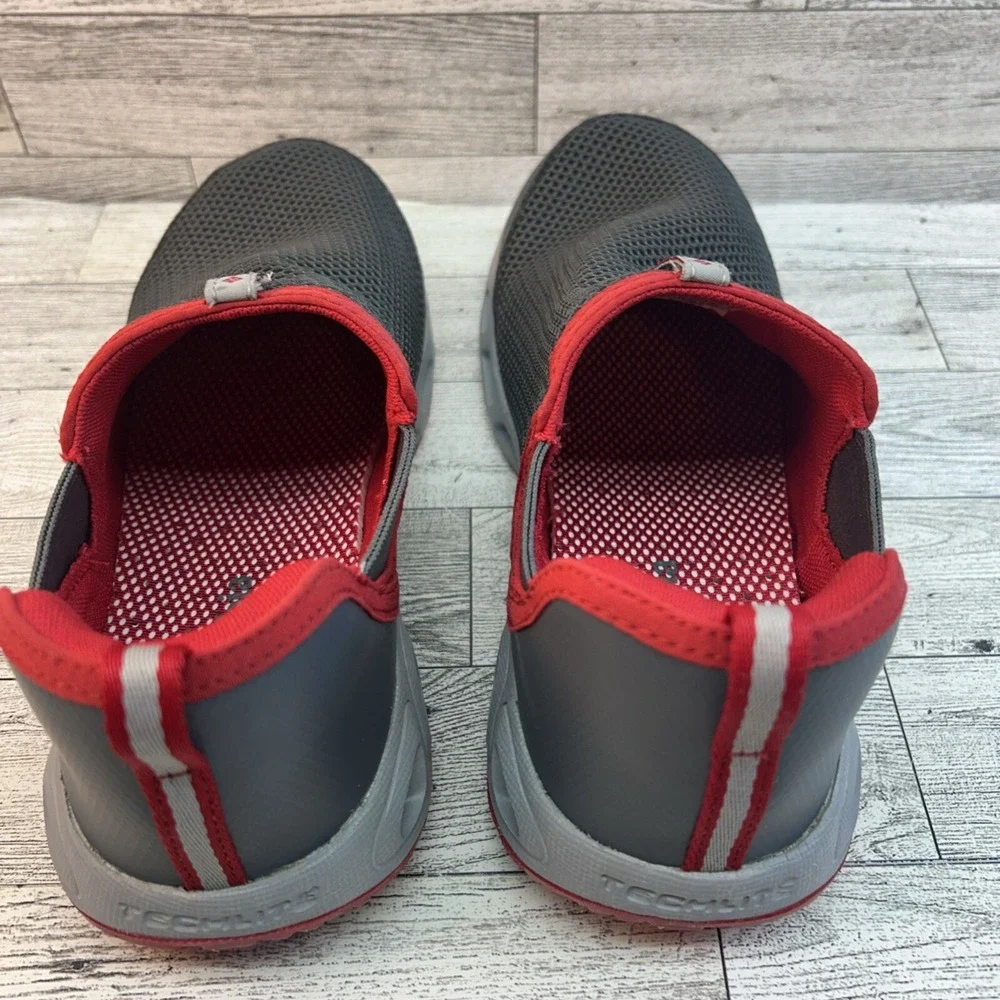 Columbia Gray Red Unisex Big Kid Slip On‎ Moccaswim Water Techlite Shoe Size 5